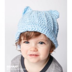 Baby Crochet Kitty Hat Easy Free Pattern