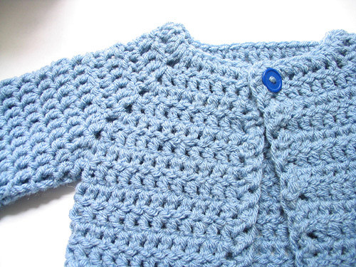 Crocheted Baby Sweater Free Pattern