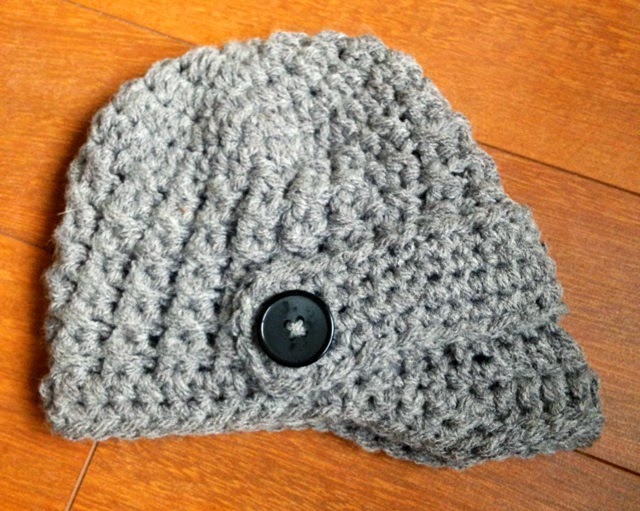 Newborn Textured Newsboy Hat