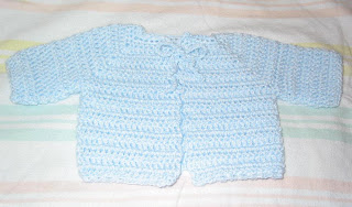 Baby Boy Crochet Matinee Jacket Pattern. Free crochet baby pattern boy
