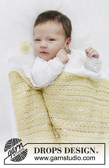 Blooming Lily Lace baby Blanket Crochet Pattern Free