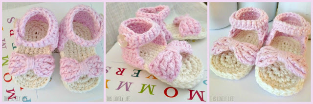 Crochet Baby Sandals Pattern