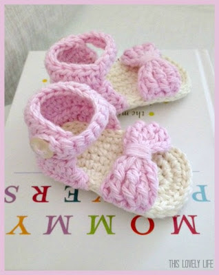 Crochet Baby Sandals Pattern