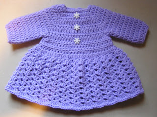 Crochet Baby Sweater Dress Pattern