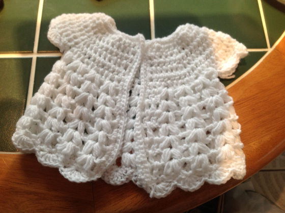 Free crochet baby cardigan pattern