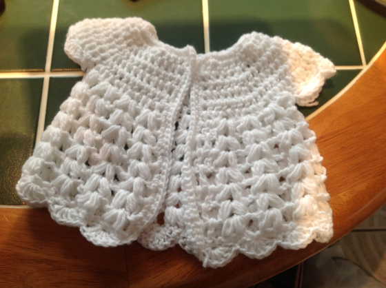 Free crochet baby cardigan pattern