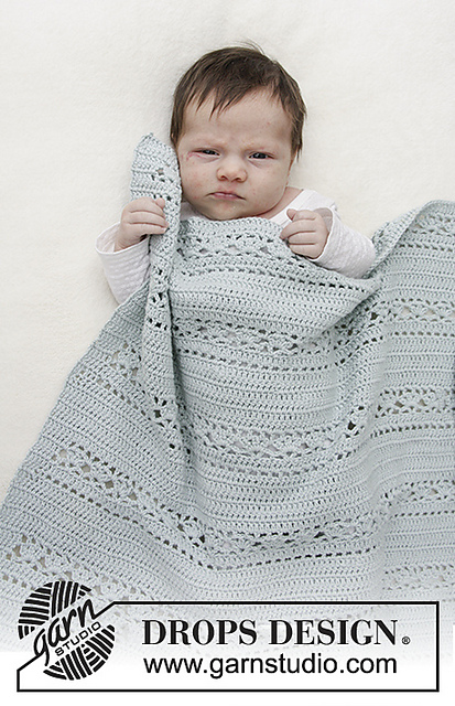 Sleepy Times Lace Baby Blanket Crochet Pattern Free 1