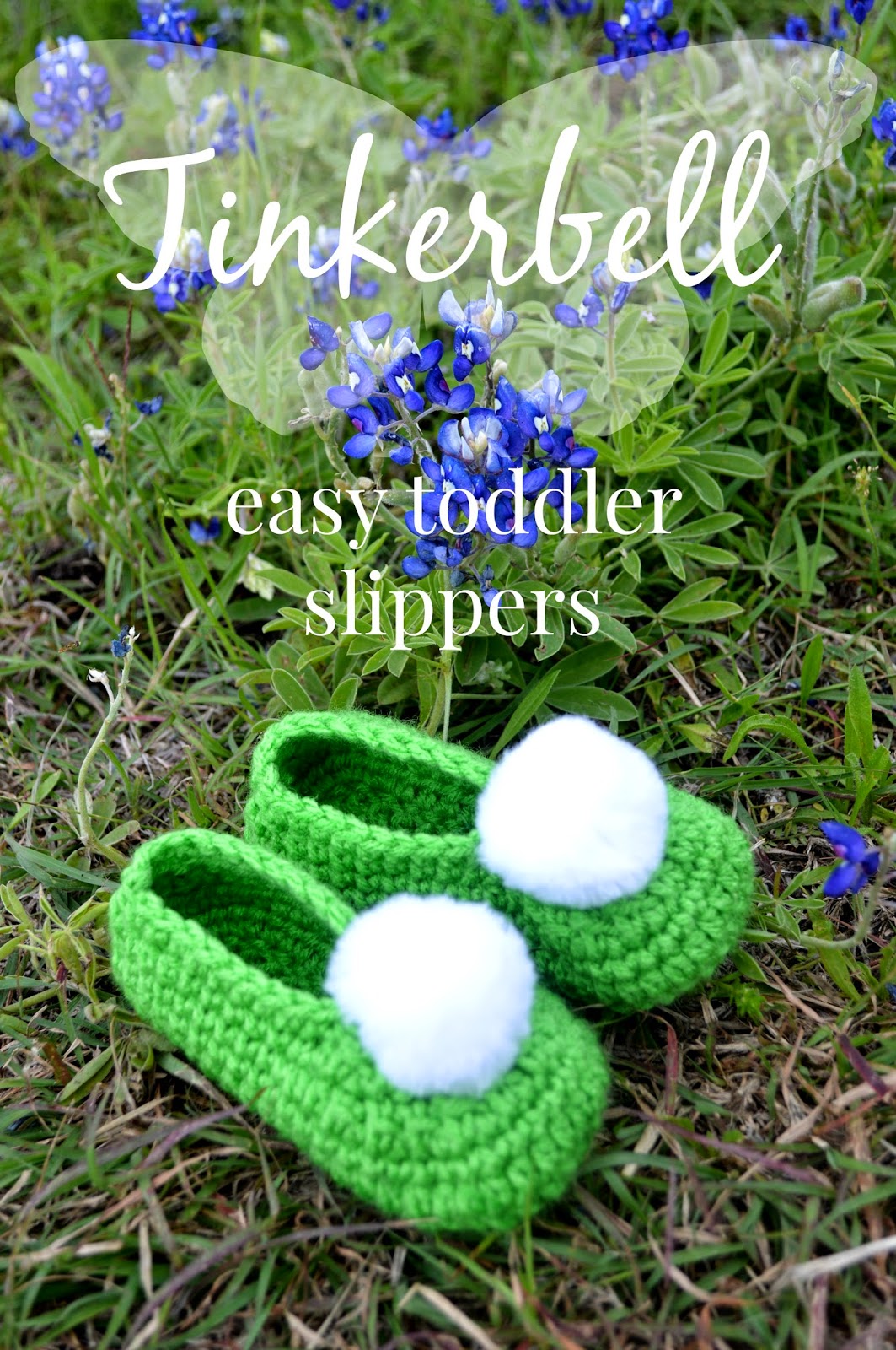 Tinkerbell Toddle Slippers Free Crochet Pattern