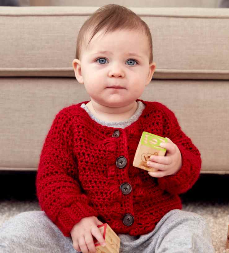 free baby crochet cardigan pattern