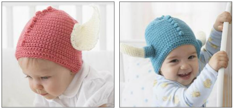 Crochet Warrior Baby Helmets Free Pattern