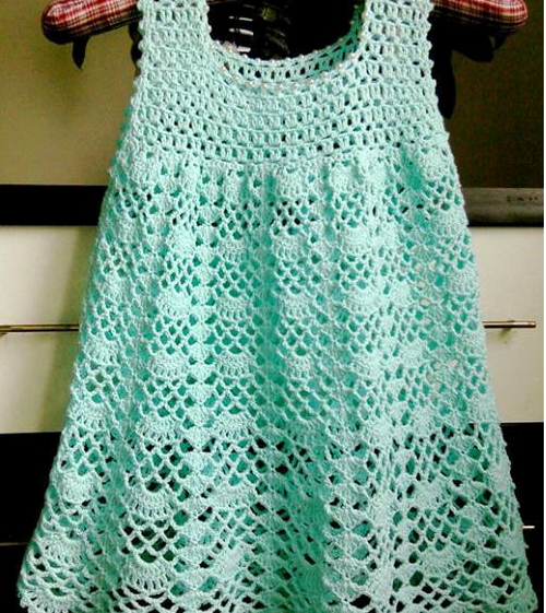 Beautiful Lacy Dress Free Crochet Pattern