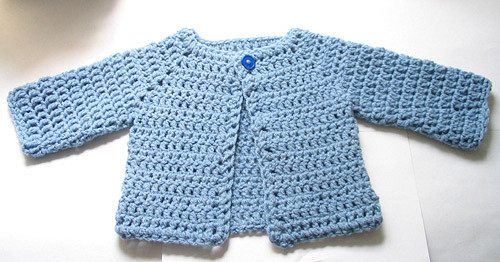 Crocheted Baby Sweater Free Pattern