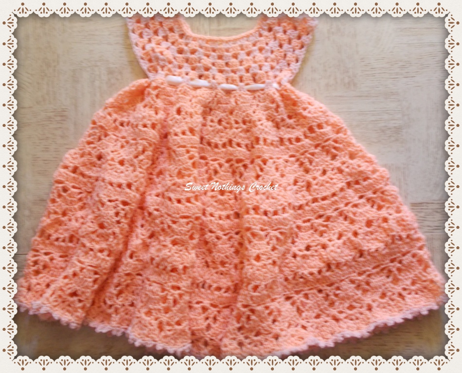 Lovely Shelled Girl's Dress Free Crochet Pattern