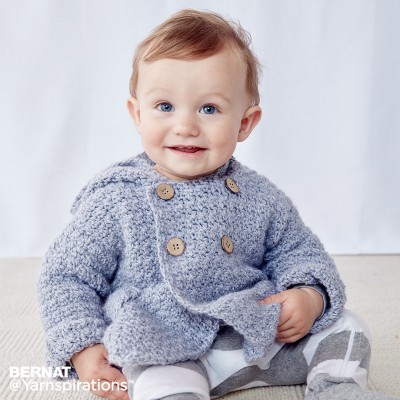 Cozy Crochet Hoodie Free Pattern for Baby ⋆ Free Baby Crochet
