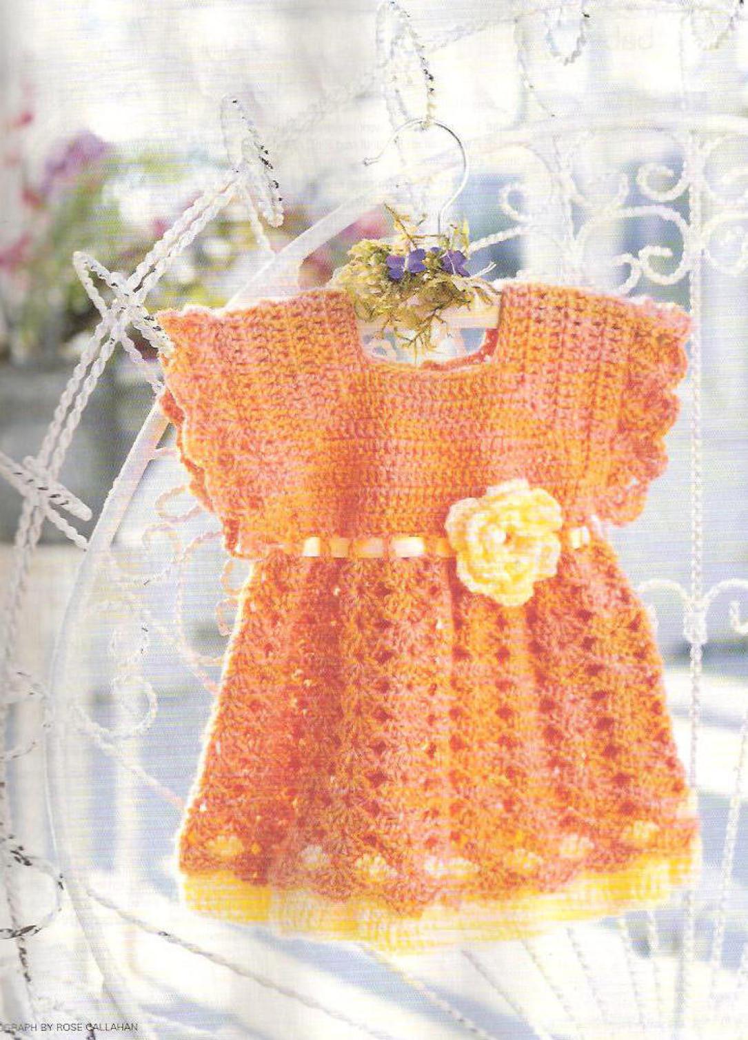 Flower Baby Dress Crochet Pattern